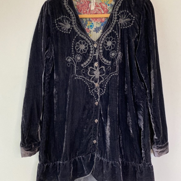 Gypsy Junkies for Free People Velvet Boho Tunic - Picture 6 of 10